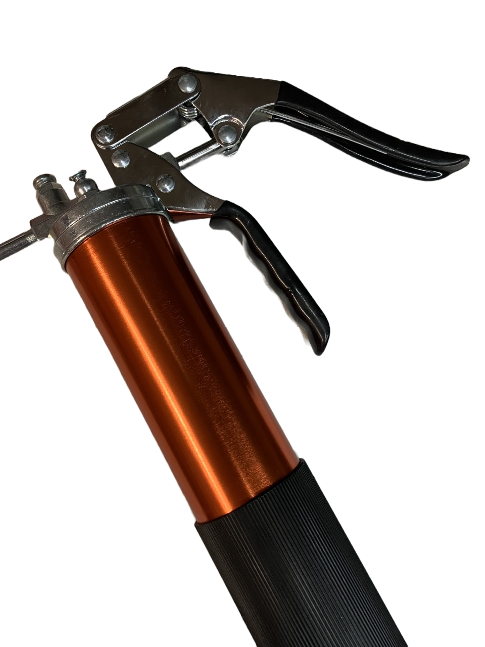 Custom Order: 5000 PSI Pistol Grip Anodized Orange Grease Gun MIL-SPEC Inscribed.