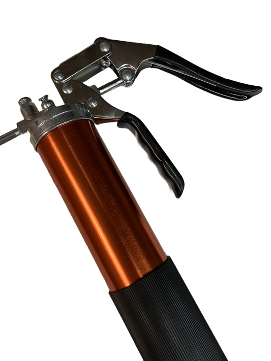 Custom Order: 5000 PSI Pistol Grip Anodized Orange Grease Gun.