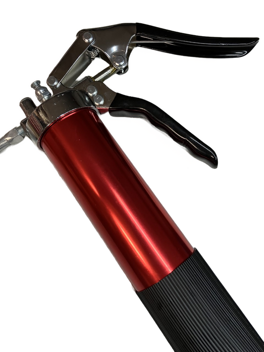 Custom Order: 5000 PSI Pistol Grip Anodized Red Grease Gun.